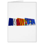 Alpes-de-Haute-Provence, PACA & France flags Greeting Card