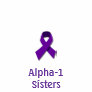 Alpha-1 Sisters t-shirt with ALPHAbet on the back