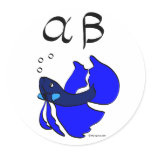 Alpha Betta (blue) Sticker