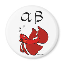 Alpha Betta (red) Magnet