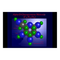 Alpha-D-Glucopyranose Molecule (print)