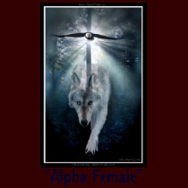 "ALPHA FEMALE" Hoody t-shirts by RavenSpiritPrints "ALPHA FEMALE" Hoody t-shirts
