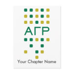 Alpha Gamma Rho - Letters Vertical Post Card