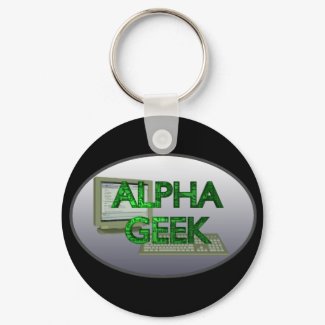 Alpha Geek keychain