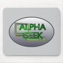 Alpha Geek mousepads by packratgraphics Alpha Geek mousepads
