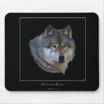 Alpha Grey Wolf Collection Mousepad