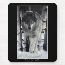 ALPHA GREY WOLF Mousepad