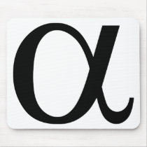 alpha icon a mouse mat