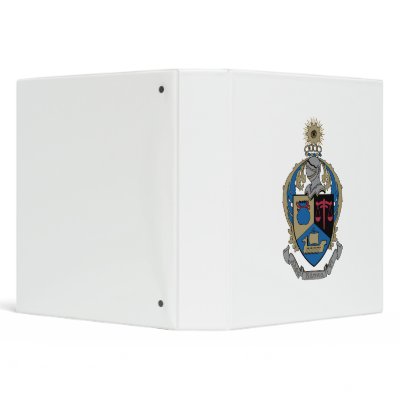 Alpha Kappa Psi - Coat of Arms Vinyl Binder by AlphaKappaPsi