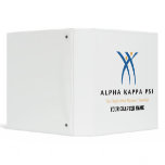 Alpha Kappa Psi Name and Logo Vinyl Binder
