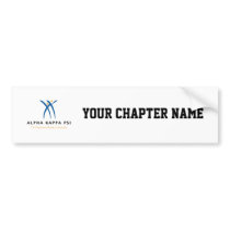 Alpha Kappa Psi Name and Logo Bumper Stickers