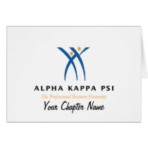 Alpha Kappa Psi Name and Logo Cards
