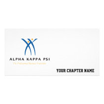 Alpha Kappa Psi Name and Logo Picture Card