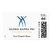 Alpha Kappa Psi Name and Logo Postage Stamp