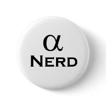 alpha nerd pinback buttons