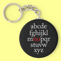 Alpha "no" keychains