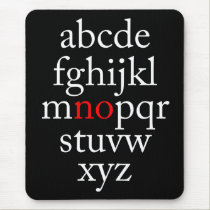 Alpha "no" mousepads