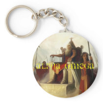 ALPHA OMEGA KEYCHAIN