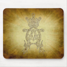 Alpha Omega King of Kings Design Mousepad