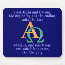 Alpha Omega mousepads by InspiredByHim Alpha Omega mousepads
