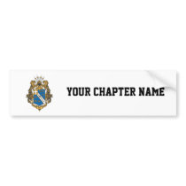 Alpha Phi Omega Color - Crest Bumper Sticker