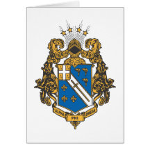Alpha Phi Omega Color - Crest Cards
