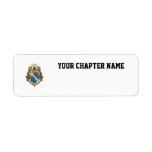 Alpha Phi Omega Color - Crest Custom Return Address Labels