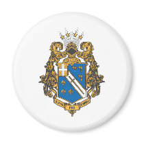 Alpha Phi Omega Color - Crest Fridge Magnet