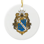 Alpha Phi Omega Color - Crest Christmas Tree Ornaments