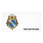 Alpha Phi Omega Color - Crest Photo Card Template