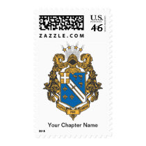 Alpha Phi Omega Color - Crest Postage Stamp