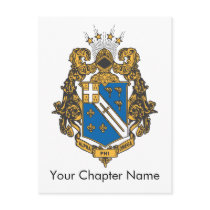 Alpha Phi Omega Color - Crest Post Card