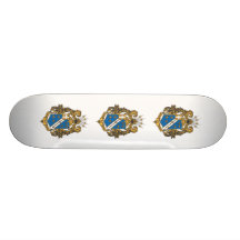 Alpha Phi Omega Color - Crest Skateboard Deck