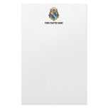 Alpha Phi Omega Color - Crest Stationery Design