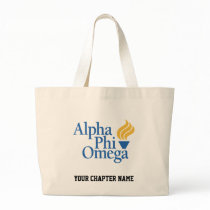Alpha Phi Omega Color - Torch Tote Bags