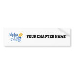 Alpha Phi Omega Color - Torch Bumper Stickers