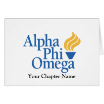 Alpha Phi Omega Color - Torch Cards