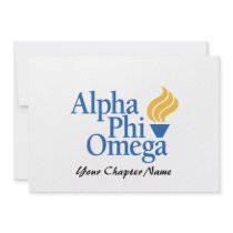 Alpha Phi Omega Color - Torch Invitations