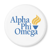 Alpha Phi Omega Color - Torch Fridge Magnet