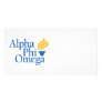 Alpha Phi Omega Color - Torch Picture Card