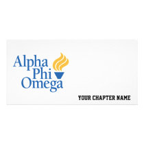 Alpha Phi Omega Color - Torch Photo Card