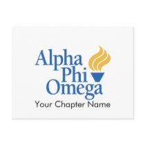 Alpha Phi Omega Color - Torch Post Card