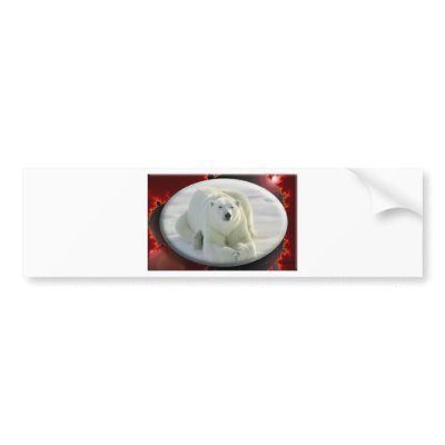 ALPHA POLAR BEAR BUMPER STICKERS by cabinfeverdavid