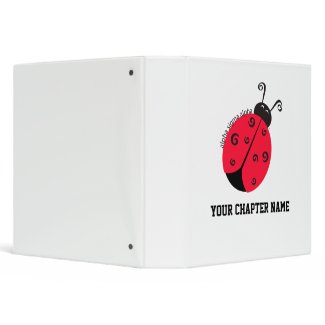 Alpha Sigma Alpha Ladybug binder