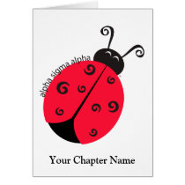 Alpha Sigma Alpha Ladybug Cards