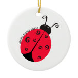 Alpha Sigma Alpha Ladybug Christmas Tree Ornaments