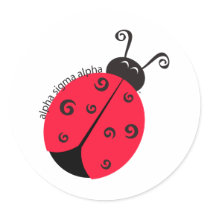 Alpha Sigma Alpha Ladybug Sticker