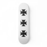 Alpha Tau Omega Badge Black & White Skateboard