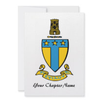 Alpha Tau Omega Color Crest Invite