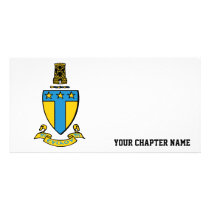 Alpha Tau Omega Color Crest Customized Photo Card